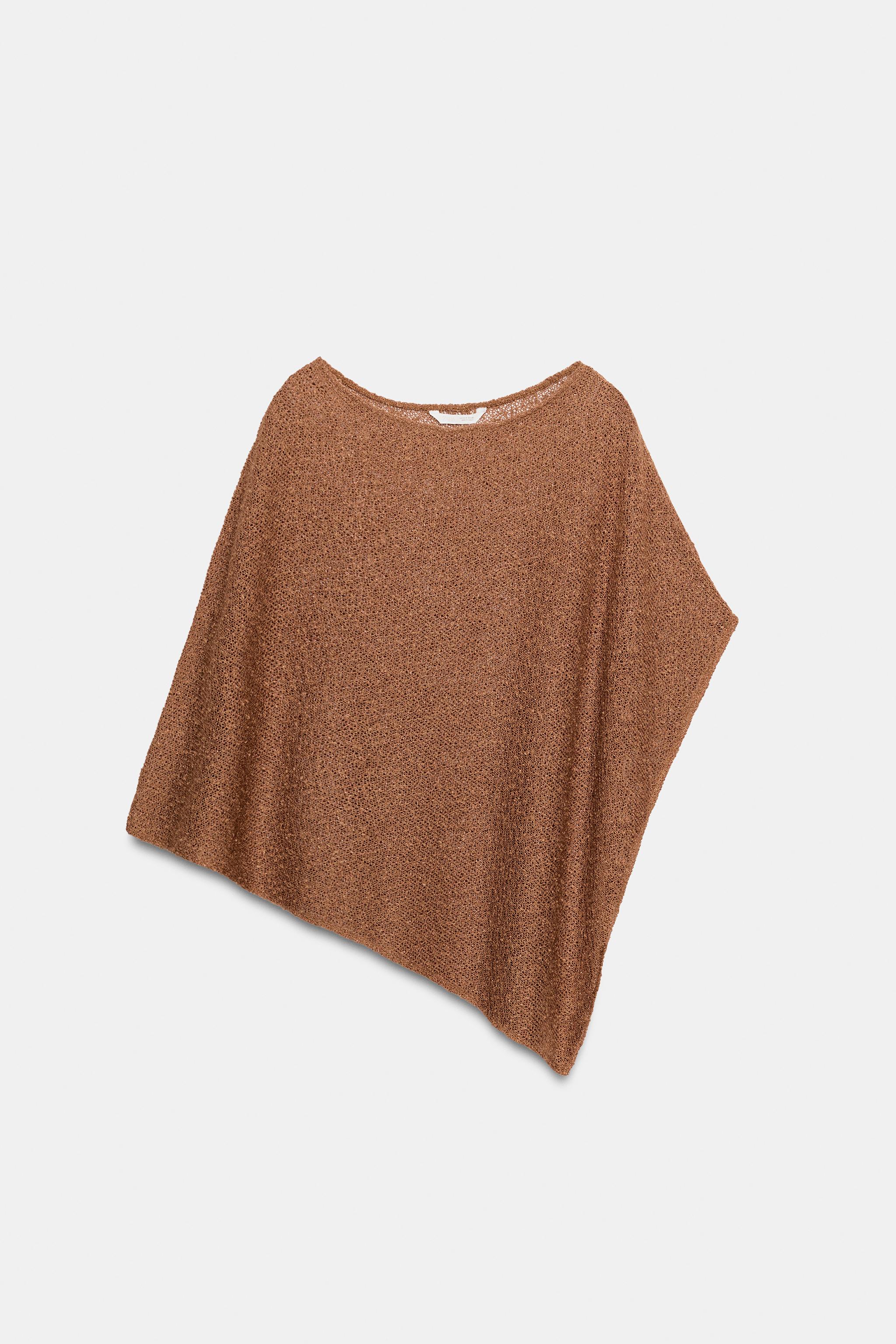 METALLIC THREAD ASYMMETRIC CAPE